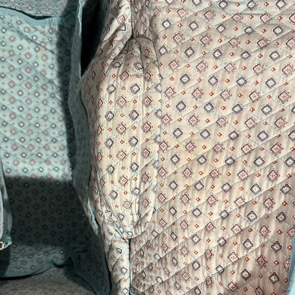 Vera Bradley Java Blue Rolling Suitcase - Picture 8 of 8